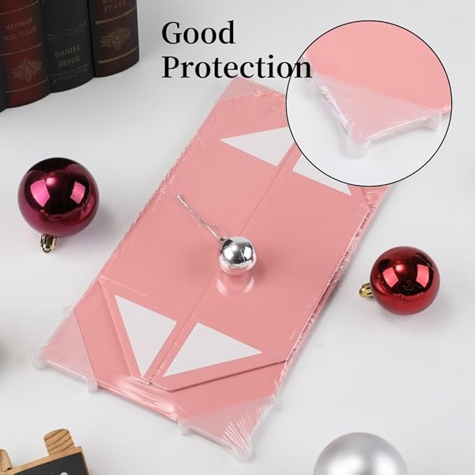 6 Pcs Small Pink Gift Box 6x6x3 Inch Magnetic Gift Box Small Magnetic Box with Crinkle Paper Pink Small Gift Box with Shredded Paper Luxury Gift Boxes with Lids for Presents