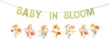 JENSENLIN Baby in Bloom Banner Kit, Wildflower Theme Baby Shower Decorations, Floral Party Banner with Autumn Colors,for Boy Girl Birthday Decorations.