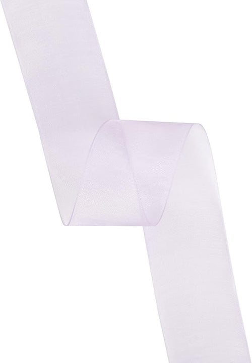 1-1/2 Inch Lt. Orchid Shimmer Sheer Organza Ribbon Sheer Chiffon Ribbon 50 Yards-Roll Multiple Colors Available for Gift Wrapping Wedding Events Christmas Décor