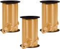 PMU Curling Ribbon - Crimped Texture Curling Ribbons for Gift Box Wrapping, Florist Flowers, Birthday Party Decorations, Festival Art Craft & Christmas Décor - Gold 3/8 Inch X 250 Yards, Pkg/3