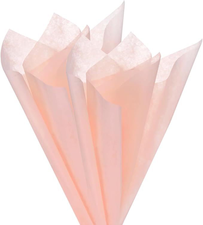 M METERXITY 20-Sheet Korean Cotton Wrapping Flower Paper, Waterproof Floral Wrapping Cotton Paper for Bouquets/Gift Packaging [Pink]