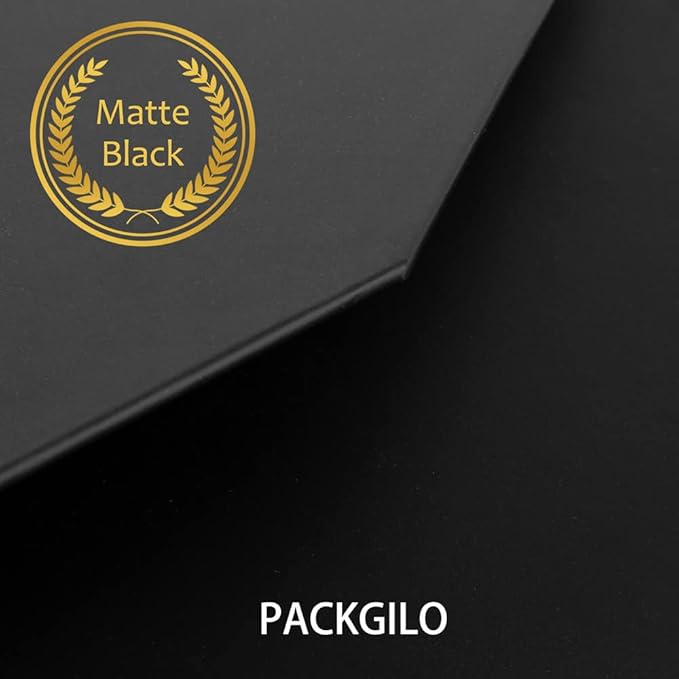 Black Extra Large Gift Box with Lid 2 Pcs 16.5 x 13 x 5.3 Inches, Gift Box large Black Gift Boxes for Presents Clothes Robe Wedding Dress Sweater,Reusable Foldable Bridesmaid Proposal Box（Matte）