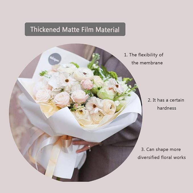 FWSA WRAPS Flower Wrapping Paper Roll Korean Floral Bouquet Packing Supplies Waterproof Fresh Flowers Gift Packaging Marterials (COLOR 7) 22.8 x 396 inches