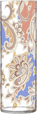 Vase Plastic Vase Elegant Cylinder Flower Vase Shatterproof Decorative Centerpiece for Home Table Office Weddings Events (11.8 x 3.9 in)
