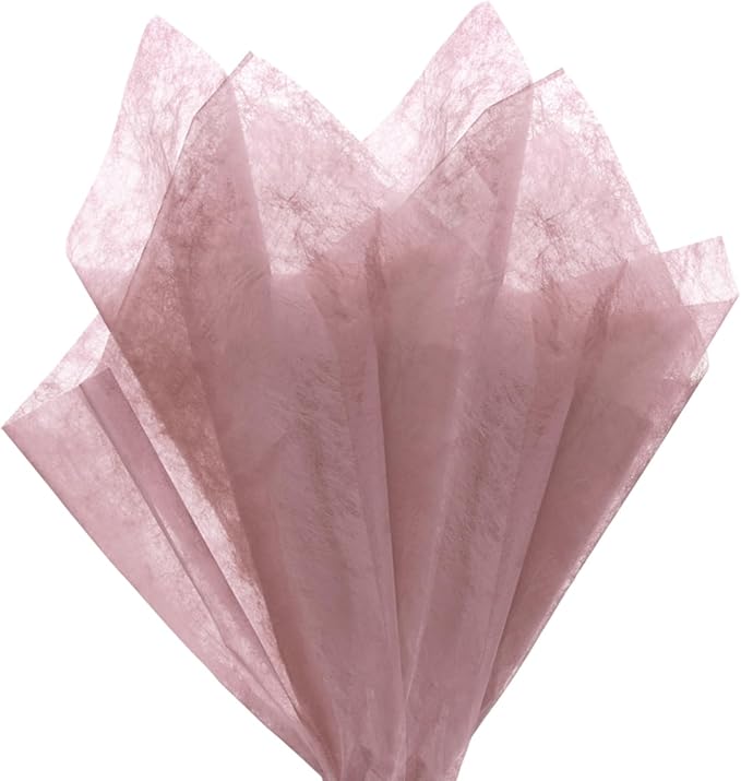 M METERXITY 38-Sheet Korean Cotton Wrapping Flower Paper, 11.8 Inch Waterproof Floral Wrapping Cotton Paper for Bouquets/Gift Packaging [Light Rose]