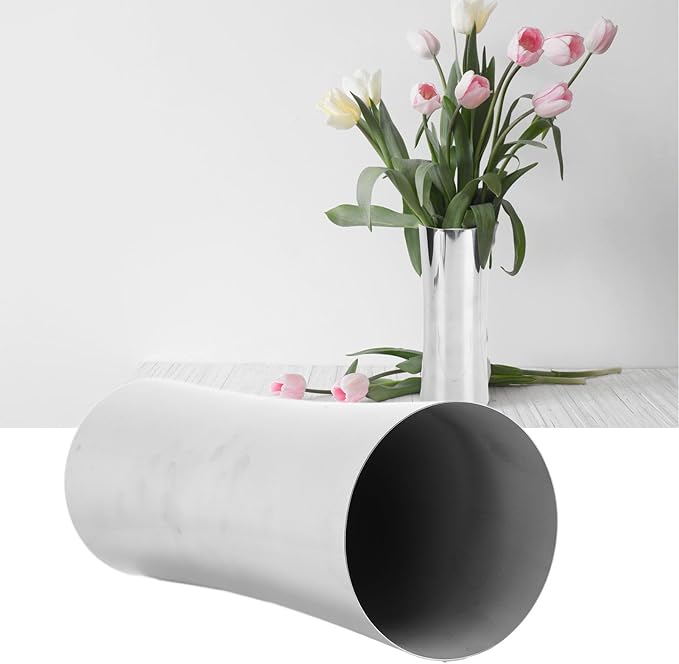 Tall Vase, Stainless Steel Waist Shaped Flower Arrangement Plant Vase Flower Holder for Weddings Office Decor