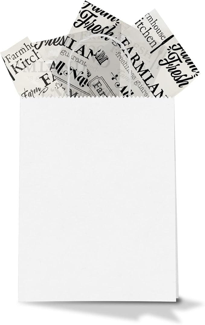 Farmer's Market Printed Tissue Paper for Gift Bags or Boxes and Wrapping - Bulk Decorative Art Tissue Paper for Packaging and Gifting | 24 Sheets 20" x 30"