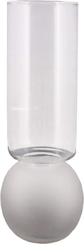 HomArt 8184-1 Bulb Vase, 11.25-inch Height, Frost