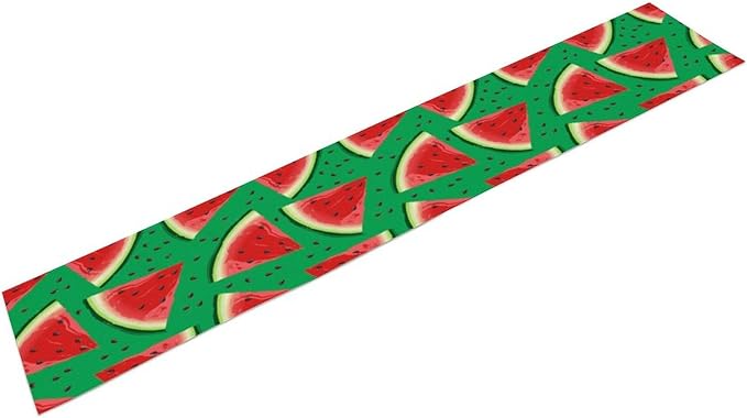 Watermelon Table Runner,Summer Fruit Tropical Birthday Party Decoration Dining Room Home Kitchen Table Decor 13 x 36In