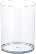 Clear Acrylic Flower Vase Centerpiece，Acrylic Cylinder Vase Decorative Wide Mouth for Flower, Plastic Flower Vases for Home，Office，Wedding Party,5.9x7.9in