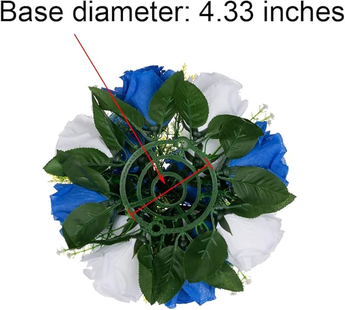 Flower Centerpieces for Wedding Tables: Wedding Table Decorations Royal Blue White Flower Balls Centerpieces for Engagement Cerebration Party Center Pieces 6 Packs