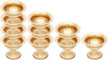 Gold Vases for Centerpieces & Table Centerpiece Decor, 10 Pcs Mini Metal Floral Vase Set with 4.72 Inch Height, Wedding Birthday Party Anniversary DecoRodentive Centerpiece Arrangements