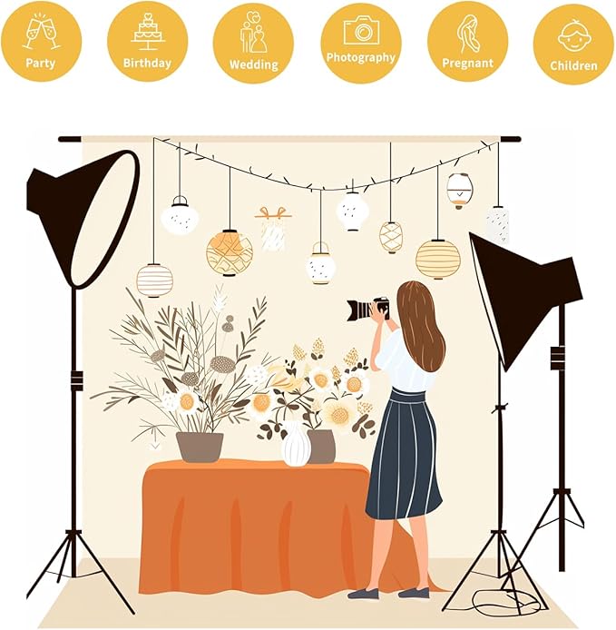 Kate Flower Wall Backdrops for Photography Arch Photo Background Window Curtain Wedding Photo Prop, 10x6.5ft