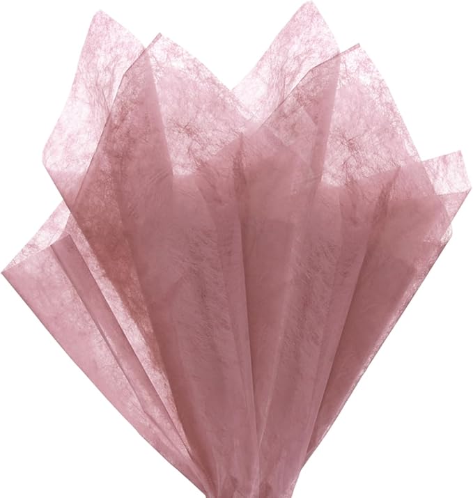 M METERXITY 38-Sheet Korean Cotton Wrapping Flower Paper, 11.8 Inch Waterproof Floral Wrapping Cotton Paper for Bouquets/Gift Packaging [Dark Pink]
