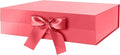 GREEN BEAN Large Gift Box with Lid for Presents 13x9.7x3.4 Inches, Red Magnetic with Ribbon Luxury Gift Box, Bridesmaid Proposal Box (Glossy Red)
