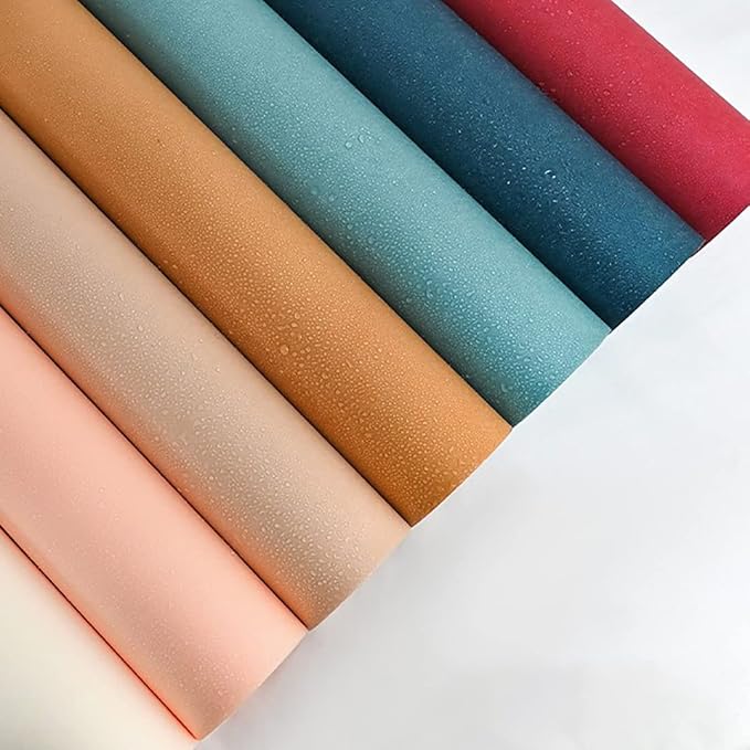 Korean Style Flower Wrapping Kraft Paper Roll Floral Wraps Bouquet Wrap Florist Paper Christmas Mother's Day Thanksgiving Day DIY Gift Packaging Paper (Color 9 Peacock Blue)