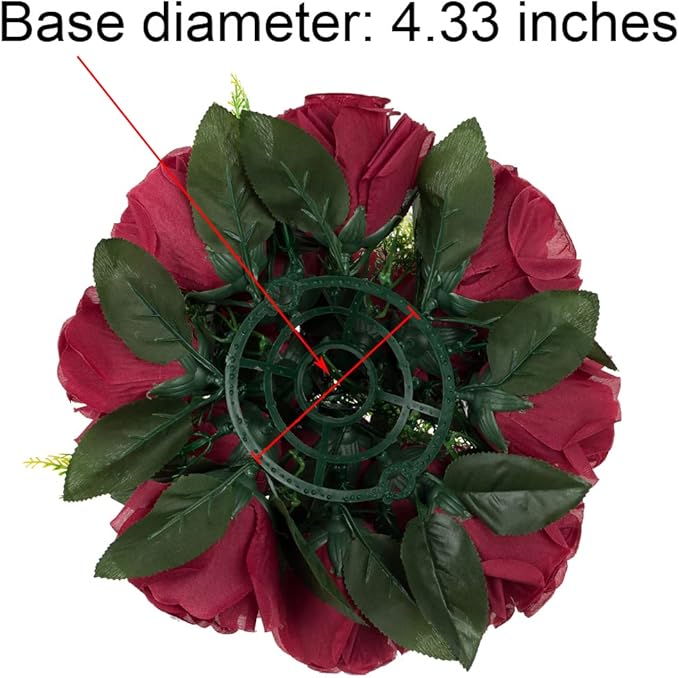 Flower Centerpieces for Wedding Tables: Wedding Table Decorations Burgundy Flower Balls Centerpieces for Engagement Cerebration Party Center Pieces 6 Packs