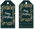 Andaz Press Christmas Holiday Season Classic Gift Tags, Merry Christmas to from Classic Favor Tags, Christmas Square Wreath Design, for Holiday Events, Parties, and Favors, 60-Pack