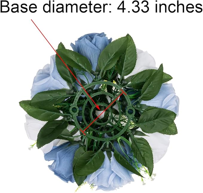Flower Centerpieces for Wedding Tables: Wedding Table Decorations Dusty Blue & White Flower Balls Centerpieces for Engagement Cerebration Party Center Pieces 2 Packs
