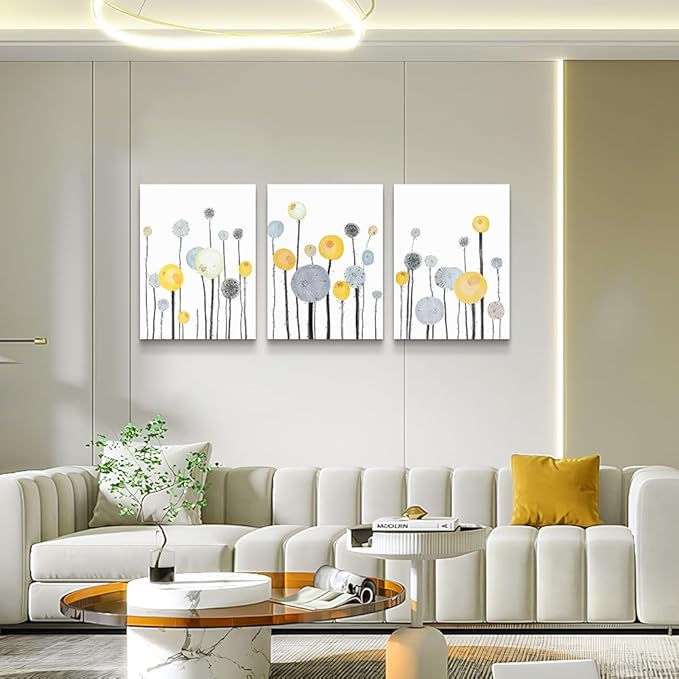 Abstract paintings 3 Piece framed Canvas Wall Art for living room bathroom Wall Decor Canvas Prints Office kitchen wall Artwork Home Decor Flowers Pictures Poster bedroom Large size wall Decorations