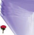 PATIKIL Flower Gift Wrapping Paper, 20 Sheets Waterproof Bouquet Paper Wrap Florist Supplies Packaging Floral Papers for Wedding DIY Craft Valentine Mother's Day, Purple