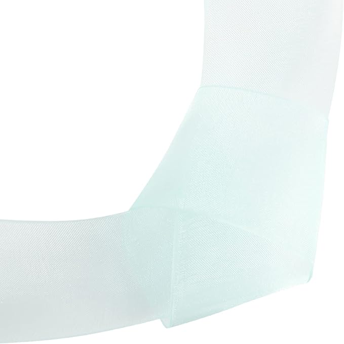 1-1/2 Inch Aqua Shimmer Sheer Organza Ribbon Sheer Chiffon Ribbon 50 Yards-Roll Multiple Colors Available for Gift Wrapping Wedding Events Christmas Décor