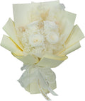 GLAMOUR BOUTIQUE Preserved Flowers Bouquet - Flowers Forever in a Box with Hydrangeas & More, Gift Ready for Anniversary, Birthday, Mother's Day, Long-Lasting 1-3 Years - White