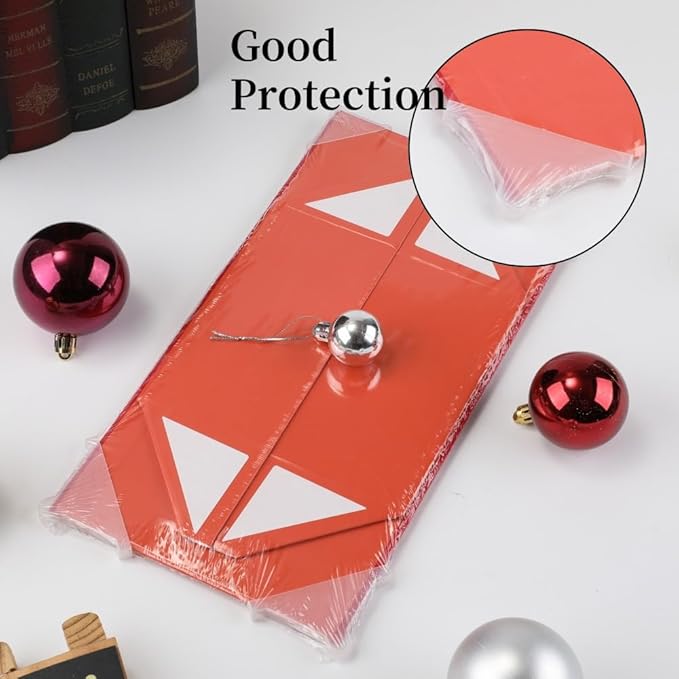 6 Pcs Red Gift Box Large 13x11x5.3 Inch Red Large Gift Box with Crinkle Paper Magnetic Box with Shredded Paper Luxury Gift Boxes with Lids for Presents