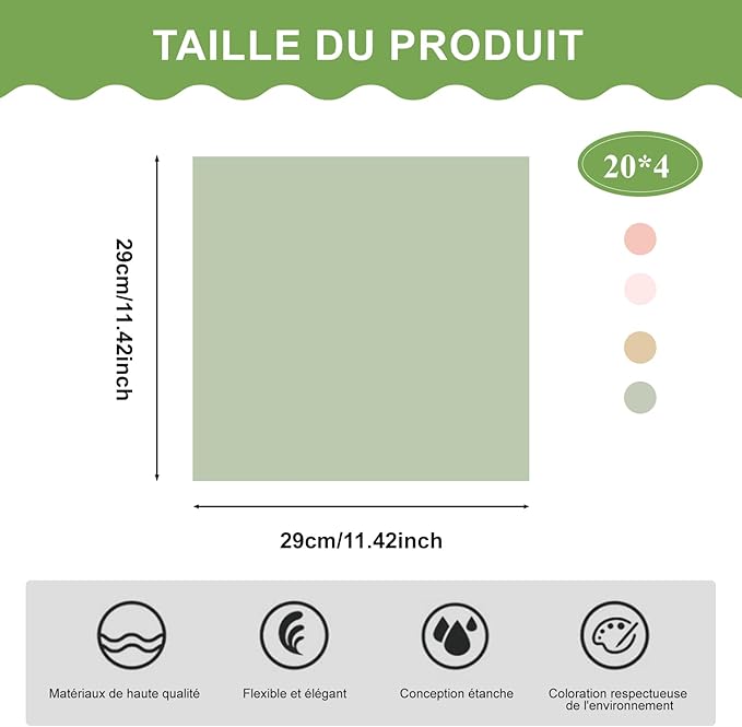 4 Packs 160 Sheets Waterproof Pleated Withdrawable Flower Wrapping Paper, Korean of Cotton Non-Woven Floral Bouquet Paper, 11.4" x 11.4", Gift Packaging for Flower Shops and DIY Fresh Flowers (Green)