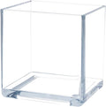 Royal Imports Flower Acrylic Vases Cubes, Decorative Centerpiece for Home or Wedding, Non Breakable Plastic, 6x6 - Clear