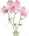 Large Artificial Paper Flowers Decoration, Giant Fake Flower with Standing Base Home Hotel Office Wedding Background Shop Window Display Photography Props Baby Shower Banquet Art Gallery Decor, Pink