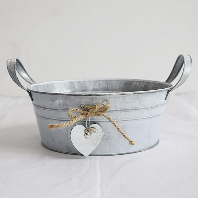 Galvanized Milk Can Antique Retro Vase Metal Planter Rustic Vintage Primitive Flower Holder Farmhouse Country Plant Galvanized Metal Bucket