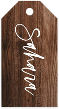 Andaz Press Personalized Rustic Wood Christmas Holiday Season Classic Gift Tags, Custom Name, Christmas Holiday Favor Tags, for Holiday Events, Parties, and Favors, 60-Pack