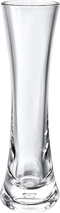 KLIFA- Small Acrylic Round Bud Vase, Shatterproof, High Transparency, Plastic Single Stem Vase, Clear, Hight 7.52 inch, 1 pc