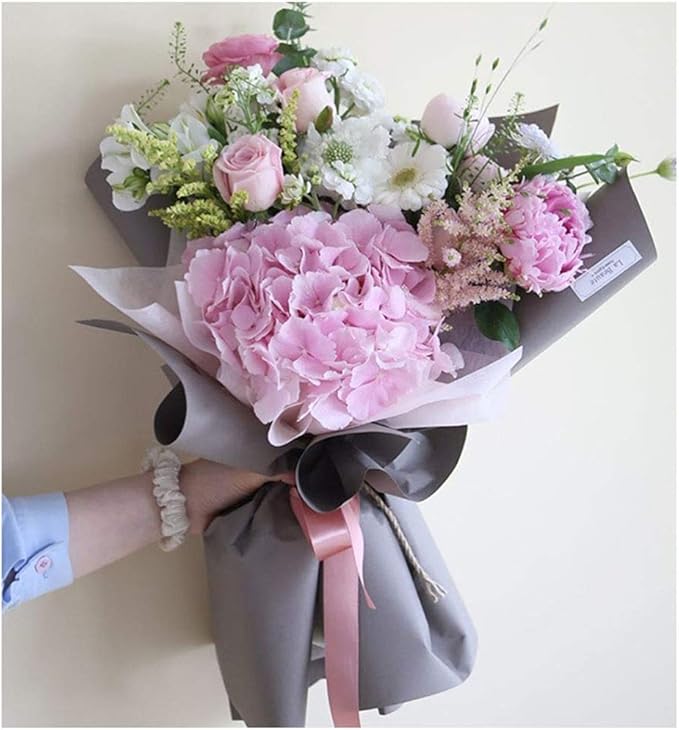 FWSA WRAPS Flower Wrapping Paper Roll Korean Floral Bouquet Packing Supplies Waterproof Fresh Flowers Gift Packaging Marterials (COLOR 15) 22.8 x 396 inches
