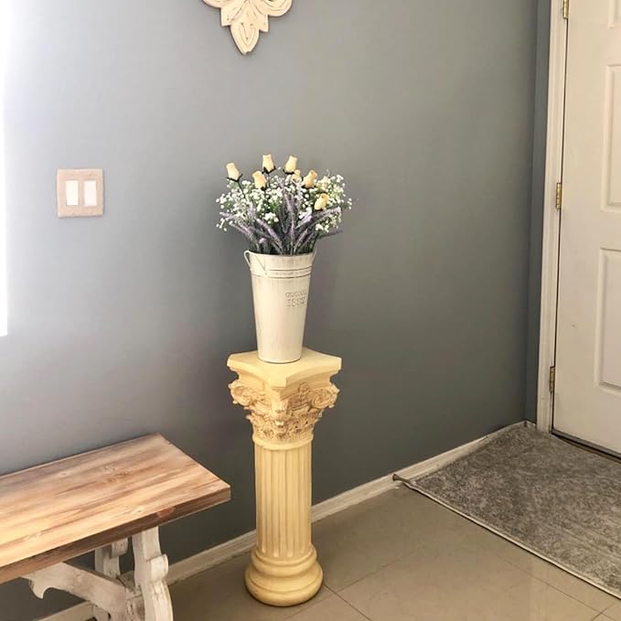5 PCS 8 Inch Tall Rustic Galvanized Flower Vases, Farmhouse French Buckets for Beautiful Floral Arrangements, Home Decor or Weddings and Events