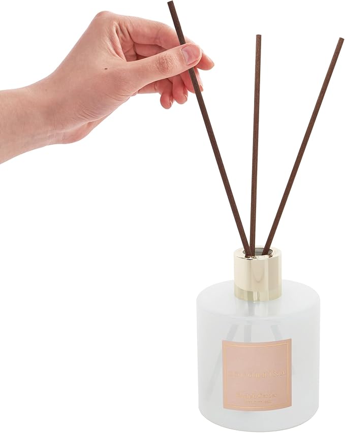 COCORRÍNA Reed Diffuser - English Garden Scented Diffuser with 8 Sticks Home Fragrance Reed Diffuser for Bathroom Shelf Decor
