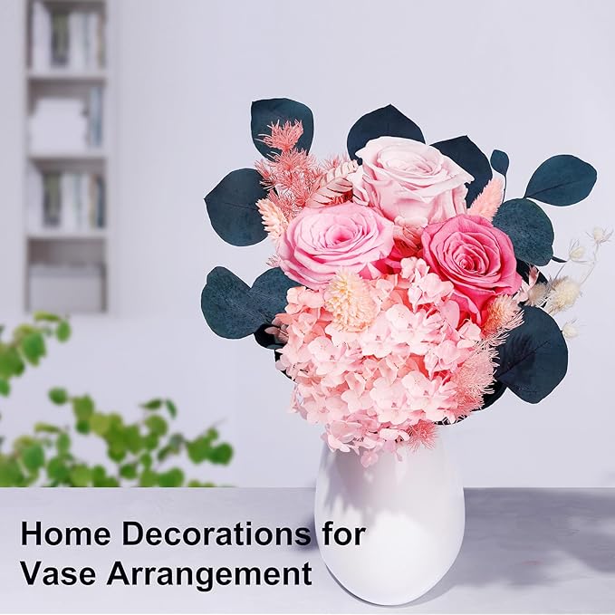 Flowers Gifts for Mom, Flower for Delivery, Preserved Roses Bouquets, Pink Roses, Birthday Gifts for Women, Mothers Day Flowers for Wife