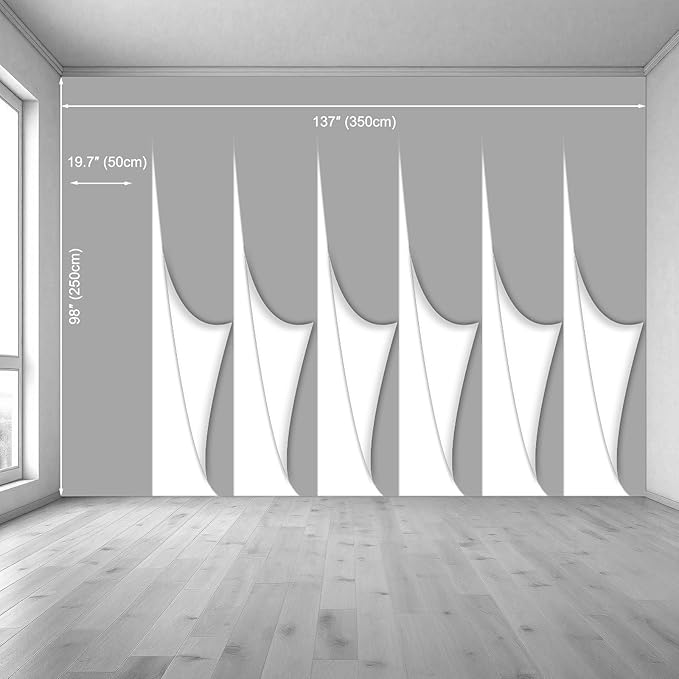 Wall Mural Peel and Stick Vintage Floral Mural- Thick Canvas Waterproof Wallpaper Art for Living Room Bedroom, Large Self-Adhesive Decor (Color-9, 137×98 inch)