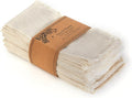 ACCENTHOME Natural Cotton Linen Napkin Set of 12 18x18 inch Dinner Napkins - Washable Soft Premium Reusable Perfect Fall Thanksgiving Table Napkins for Family Dinners Christmas Weddings & Everyday Use