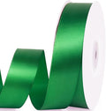 1" x 50 Yards Satin Ribbon - Green Silk Ribbon with Spool - Ideal for Gift Wrapping, Floral Bouquets, Crafts, Wedding Party Decorations, Christmas and Sewing Projects