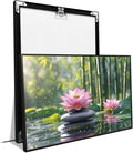 Ethereal pink lotus on obsidian Sunlit bamboo forest with sparkling water drops Poetic nature inspired wall art for tranquil homes and mindful spaces 20x30in Metal blackFramed