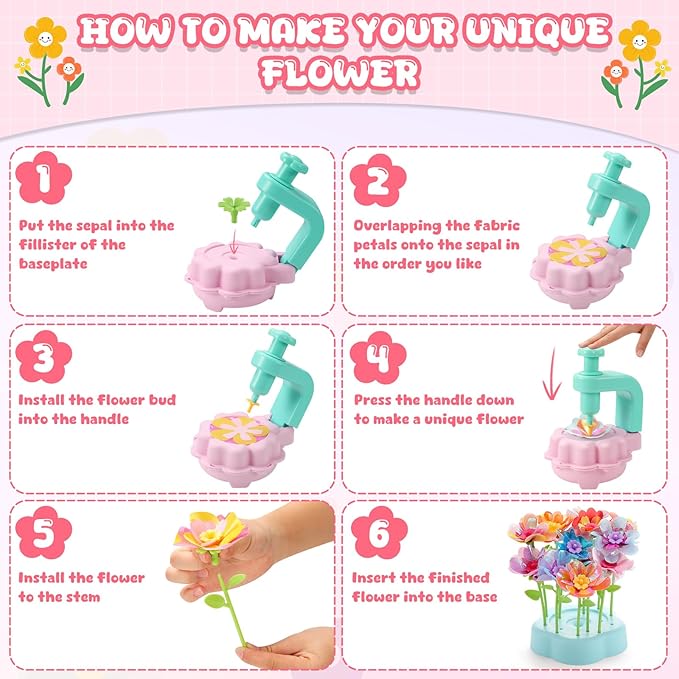 LansinLife DIY Flower Making Arts and Crafts Toys (Accessories Kit)