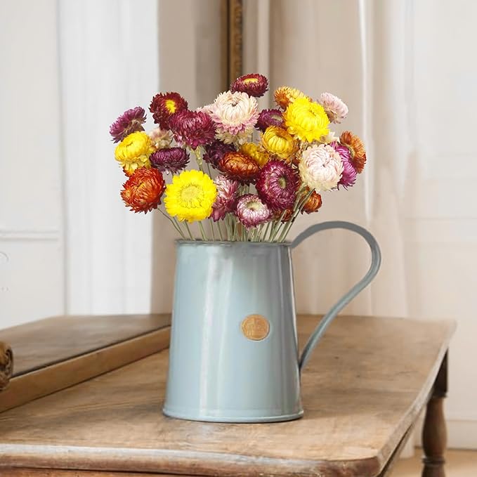 20 Pcs Natural Dried Daisy Flowers Bouquet Dried Flower Multicolor Daisies Dried Sunflowers Chrysanthemum Dry Flower with Stem for Wedding Farmhouse Table Vase Decor Home DIY Floral Arrangement
