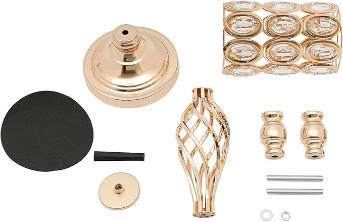 Wedding Centerpieces for Tables, 10 Pcs Vases for Centerpieces with Crystal Beads, 24in Tall Wedding Vase for Tables, Metal Flower Vase Stand with Crystal Beads for Wedding (Gold)