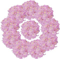 10PCS Artificial Hydrangea Flowers, Fake Hydrangea Silk Flowers Heads with Stems for Wedding Home Party Shop Baby Shower Decoration-Pink