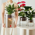 3 Acrylic Cylinder Clear Vase, Extra Large Unbreakable Plastic Flower Vases for Home Decor Centerpieces Hydroponic Plant Flower Shop Decorative (D 9.8" -D7.9 -D D6)