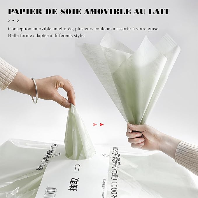 4 Packs 160 Sheets Waterproof Pleated Withdrawable Flower Wrapping Paper, Korean of Cotton Non-Woven Floral Bouquet Paper, 11.4" x 11.4", Gift Packaging for Flower Shops and DIY Fresh Flowers (Blue)