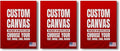 BCB Print Custom Wall Canvas Posters (Set of 3) | Personalized Framed Prints for Bedroom, Living Room & Office | Made in USA | Fast Delivery | HD Print