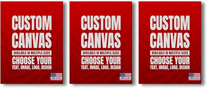 BCB Print Custom Wall Canvas Posters (Set of 3) | Personalized Framed Prints for Bedroom, Living Room & Office | Made in USA | Fast Delivery | HD Print